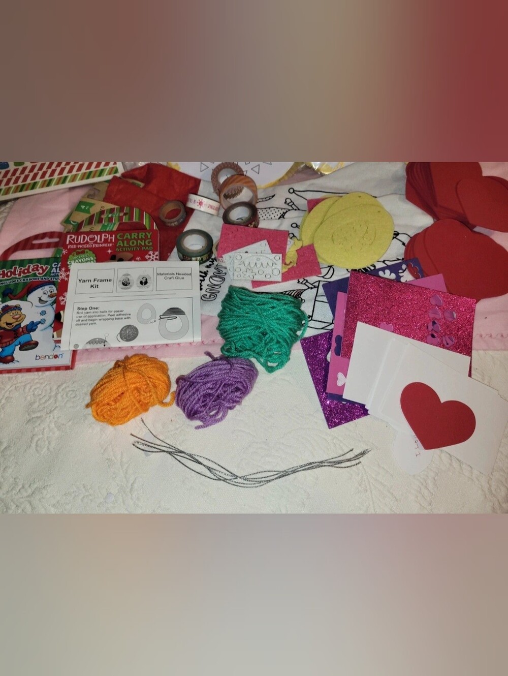 Kids Craft Destash Supplies Christmas Valentines Spring For Screen Free Fun
